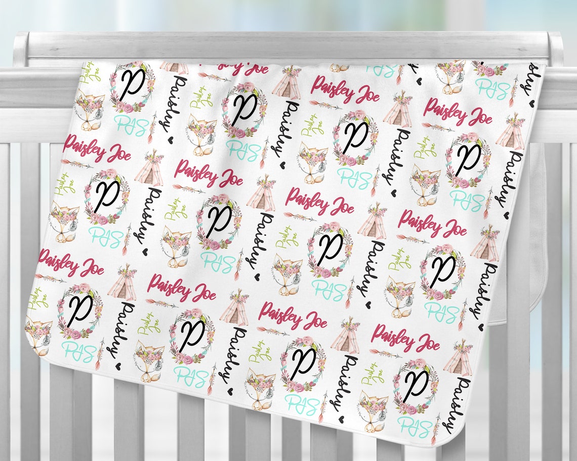 Baby Blanket Sublimation Template PNG and Smart Etsy
