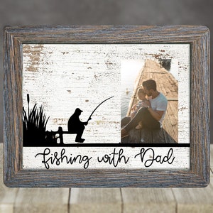Sublimation Hardboard 8x10 Photo Frame Fishing Making Memories Add your own Picture Great Gift Digital Designs add photo Digital PNG U101