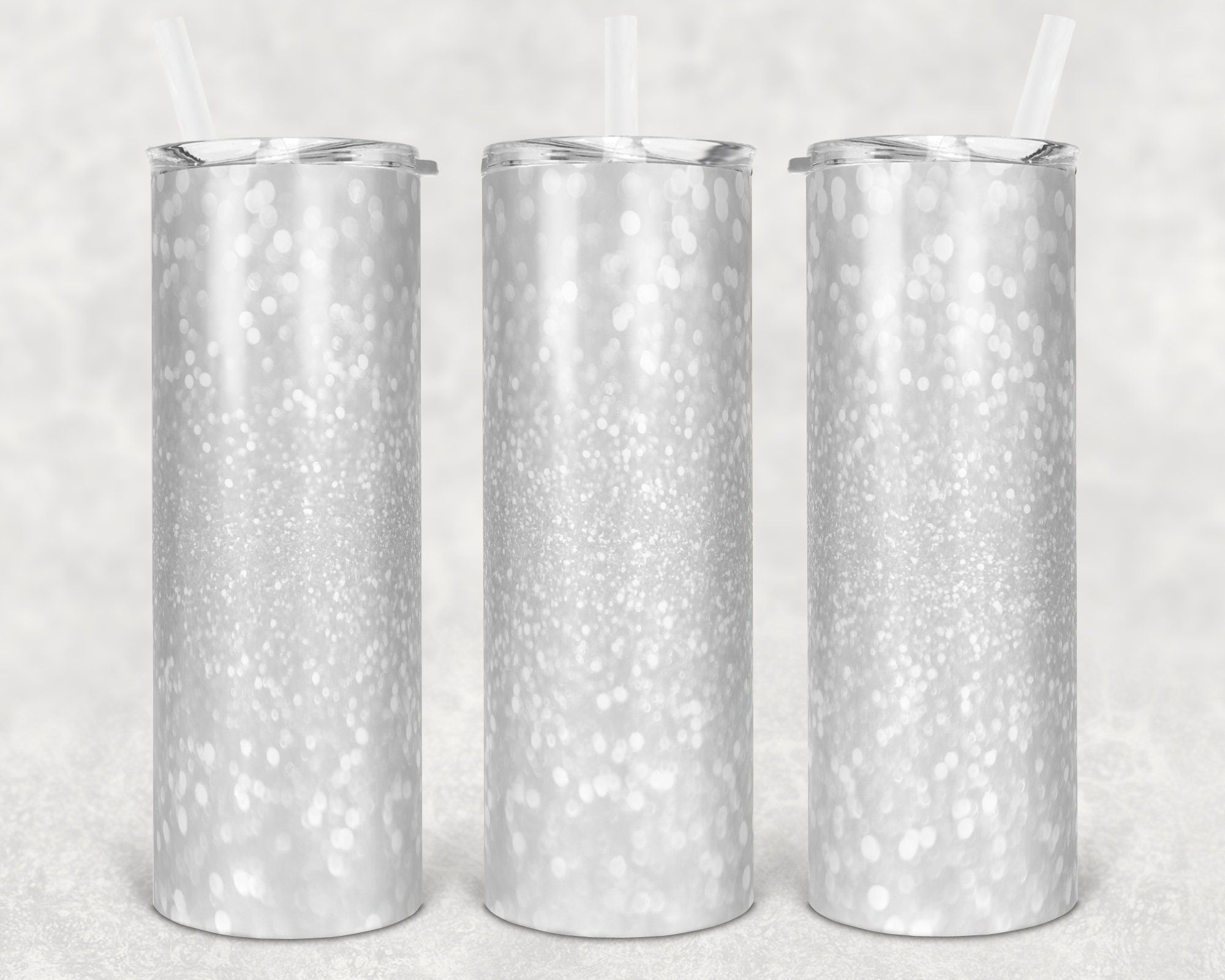 25 Pack of 20oz White Glitter Sublimation Tumblers, Glitter, SMOOTH Glitter,  Sublimation Tumblers, Glitter Tumblers, Tumblers, Sublimation, 