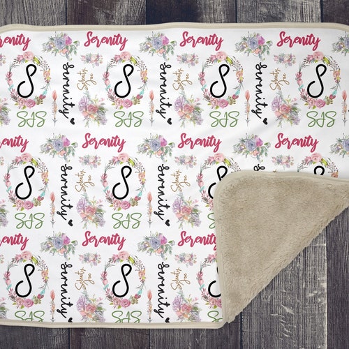 Baby Blanket Sublimation Template PNG and Photoshop Smart Objects