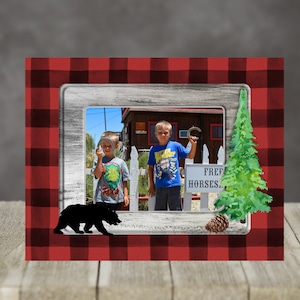 Hardboard Sublimation 8x10 Cabin Picture Frame Sign Sublimation Design for Personalization Digital Download PNG