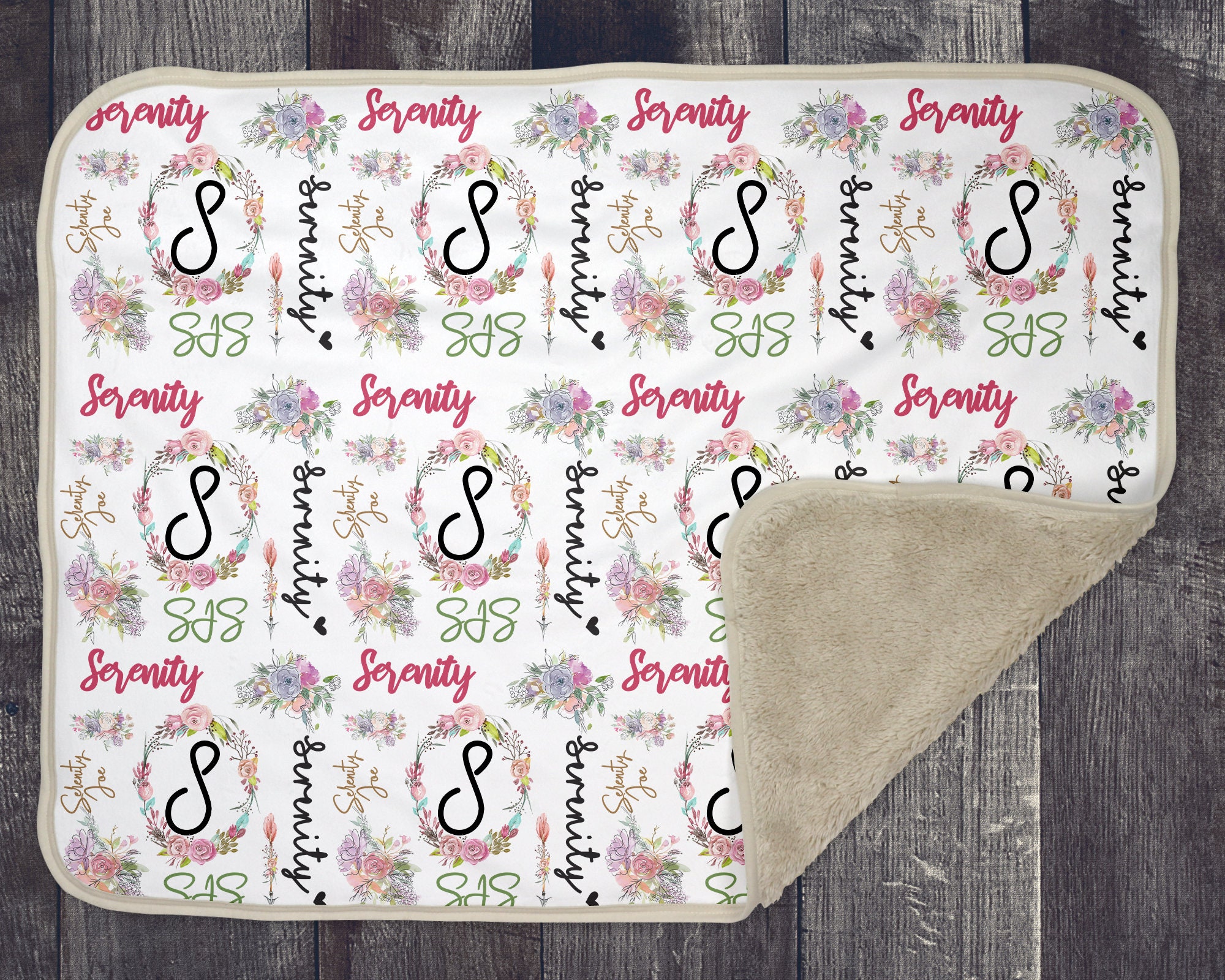 Baby Blanket Sublimation Template PNG and Smart Etsy