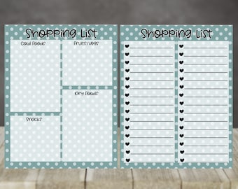 Hardboard Sublimation 8x10 Shopping List Bundle of Two Designs Sublimation Design Digital Download PNG Aparecium Design Gift
