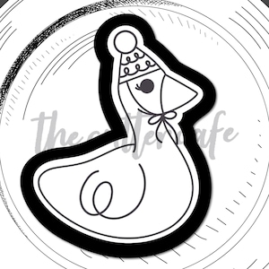 Silly Goose - Party Hat / Farm Cookie Cutter by thecuttercafe