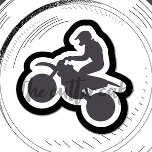 Bike Silouette / Bike Racing / Dirt Bike Cookie Cutter by thecuttercafe