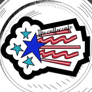 « Stars and Stripes / 4 juillet / emporte-pièce patriotique » par thecuttercafe