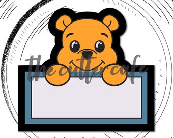 Tubby Cubby Plaque / Bear Cookie Cutter van thecuttercafe