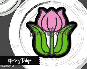 Lentetulp / bloem / bloemen / paaskoekjesuitsteker van thecuttercafe