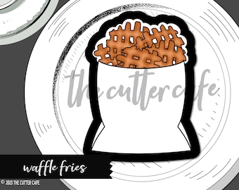 Waffle Fries / French Fry / Tator Tot Cookie Cutter de thecuttercafe