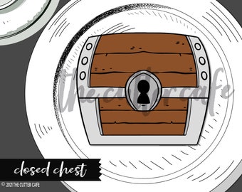 Treasure Chest / Closed Chest / Pirates Cookie Cutter by thecuttercafe