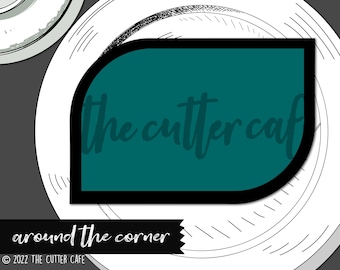 Cortador de galletas con forma de rectángulo/esquina redondeada de thecuttercafe