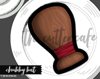 Chubby Baseball Bat / Sport Ausstecher von thecuttercafe