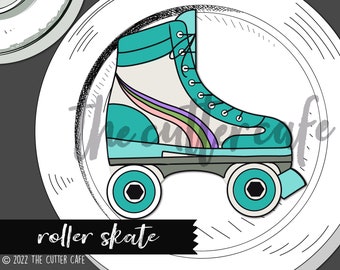 Roller Skate / Groovy Cookie Cutter by thecuttercafe