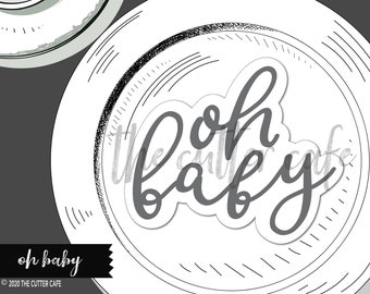 Oh Baby / Baby Shower Cookie Cutter by thecuttercafe