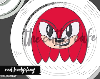Red Speedy Igel / Gamer Ausstechmaschine von thecuttercafe