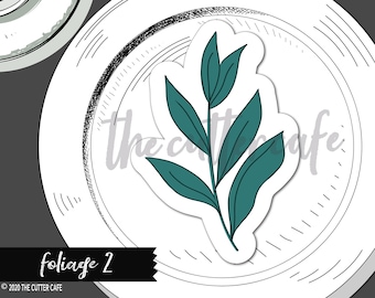 Foliage 2 / Greenery Spray / Leaf Spray Cookie Cutter by thecuttercafe