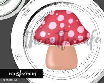 Foremka do ciastek w kształcie grzybów firmy thecuttercafe