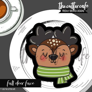 Fall Deer Face Cookie Cutter by thecuttercafe
