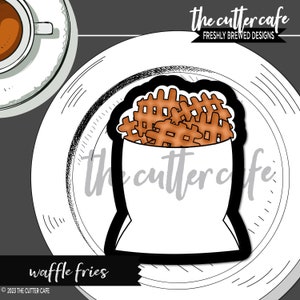 Waffle Fries / French Fry / Tator Tot Cookie Cutter by thecuttercafe