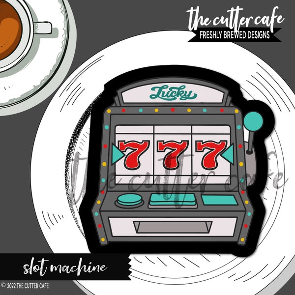 Slot Machine Cookie Cutter by thecuttercafe