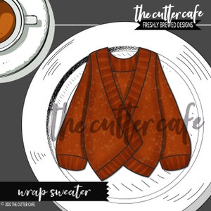 Wrap Sweater / Sweater Weather Cookie Cutter by thecuttercafe