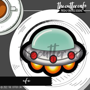 UFO  / Space / Alien Cookie Cutter by thecuttercafe