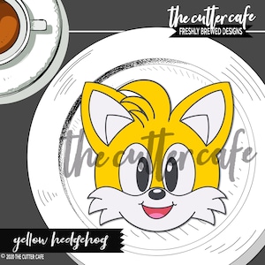 Cortador de biscoitos amarelo Speedy Hedgehog / Gamer por thecuttercafe