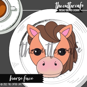 Pferde gesicht / Pony / Bauernhof Tier Ausstecher von thecuttercafe