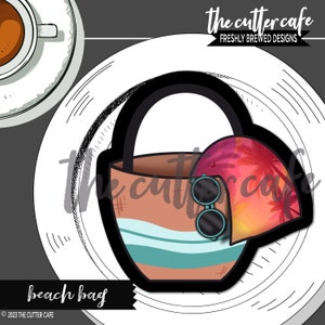 Bolsa de praia / cortador de biscoitos de verão por thecuttercafe