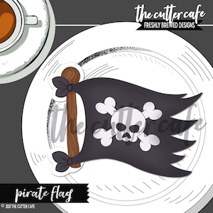 Bandera pirata / Jolly Roger / Pirates Cookie Cutter por thecuttercafe