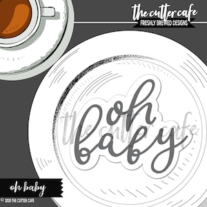 Oh Baby / Baby Shower Cookie Cutter by thecuttercafe