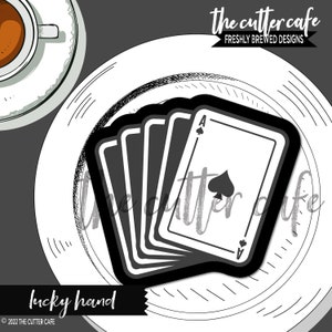 Lucky Hand / Cards Cookie Cutter por thecuttercafe