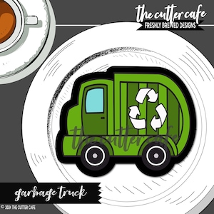 Trash / Garbage Truck Cookie Cutter by thecuttercafe