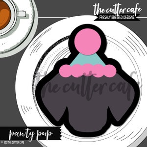 Pawty Pup / Dog Birthday Cookie Cutter by thecuttercafe