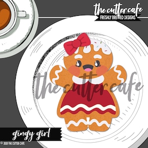Gingy Girl / Gingerbread People / Christmas Cookie Cutter by thecuttercafe