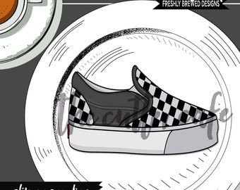 Low Top / Slip On Sneaker / VCSO Inspired Cookie Cutter par thecuttercafe