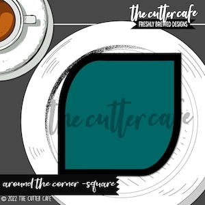 Runt hörnet fyrkantiga / rundade hörn kakformar av thecuttercafe