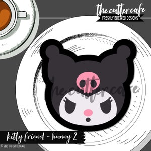 Bunny Twin 2 / Kitty Friends  / Cookie Cutter by thecuttercafe