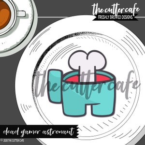 Dead Gamer Astronaut Cookie Cutter by thecuttercafe