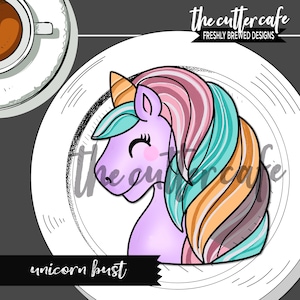 Unicorn / Unicorn bust Cookie Cutter by thecuttercafe