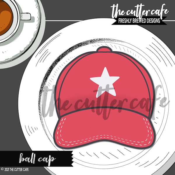 Cap / Baseball Cap / Hat Cookie Cutter by thecuttercafe