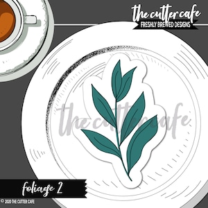 Laub 2 / Gischt / Laubsprüher Cookie Cutter von thecuttercafe