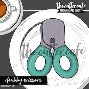 Chubby Scissors / School Cookie Cutter by thecuttercafe