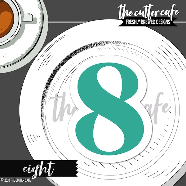 Eight / Eighth Birthday Cookie Cutter by thecuttercafe