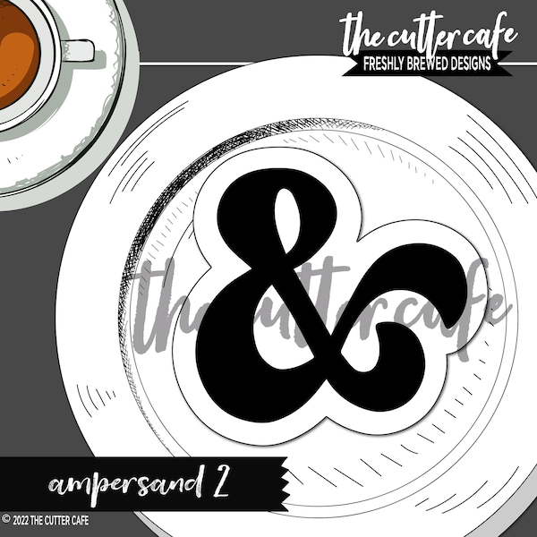 Ampersand 2 / Bridal / Wedding Cookie Cutter by thecuttercafe