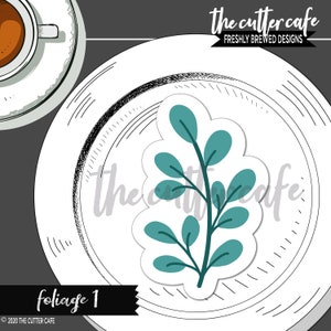 Laub 1 / Laubsprüher Cookie Cutter von thecuttercafe