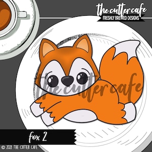 Fox 2 Cookie Cutter by thecuttercafe