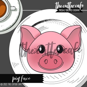 Schwein gesicht / Schweinchen / Bauernhof Tier Keksschneider von thecuttercafe