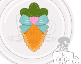 Bow Carrot / Easter Cookie Cutter