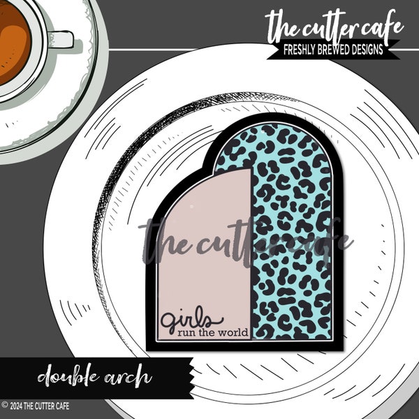 Koekjesuitsteker met dubbele boog van thecuttercafe